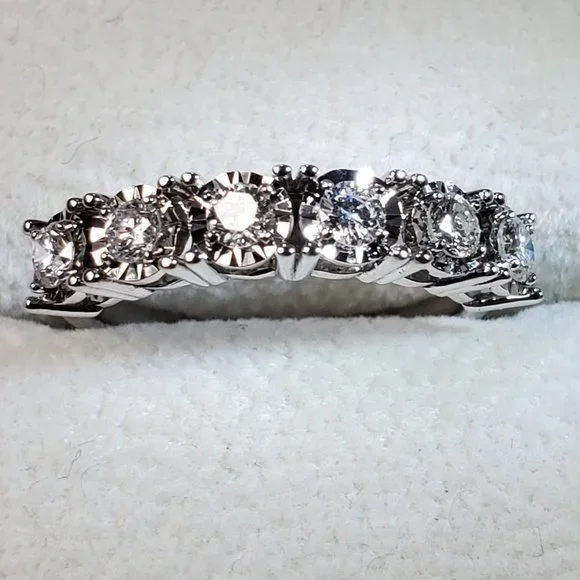 New beautiful diamond 14K white gold ring - Picture 8 of 15